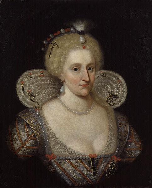 SOMER, Paulus van Portrait of Anne of Denmark oil painting image